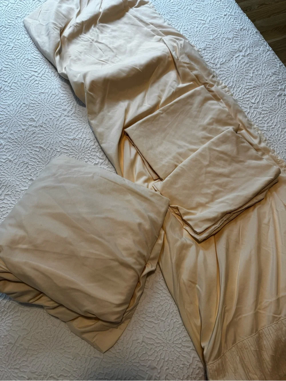 Bedsure King Size Sheets Set - 4 Pieces Soft King Sheets - light beige